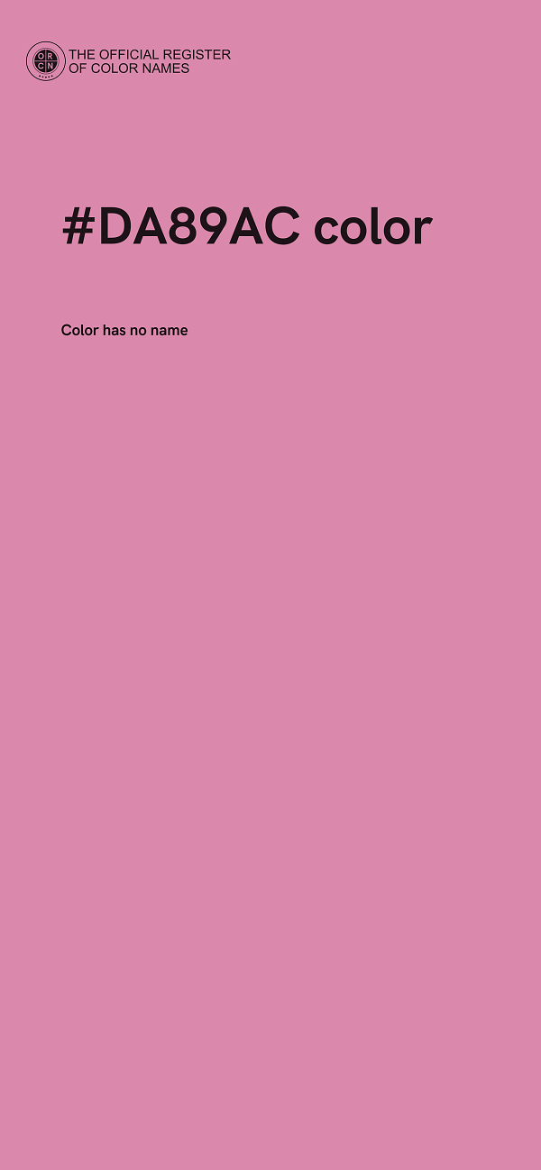 #DA89AC color image
