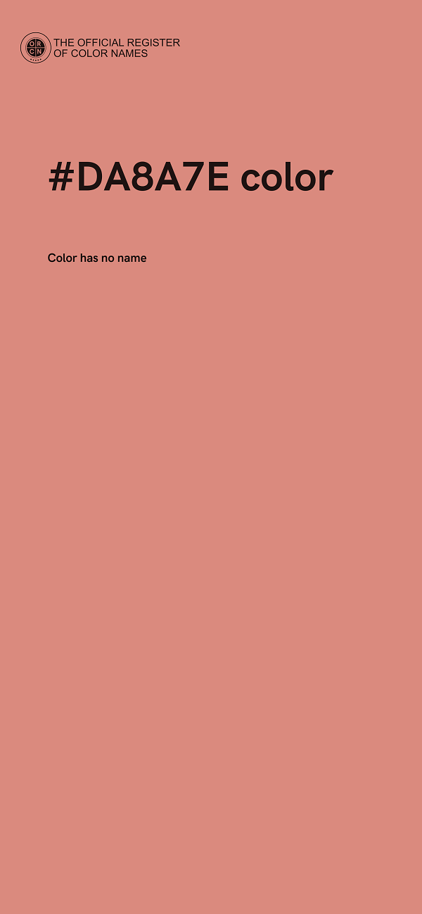 #DA8A7E color image