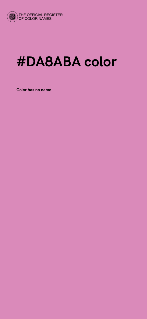 #DA8ABA color image