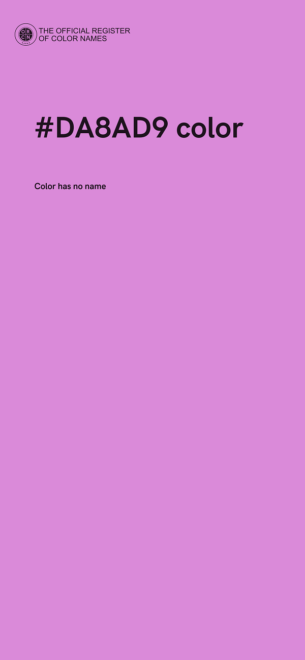#DA8AD9 color image