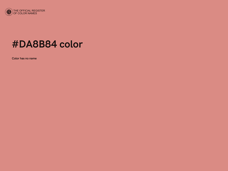 #DA8B84 color image