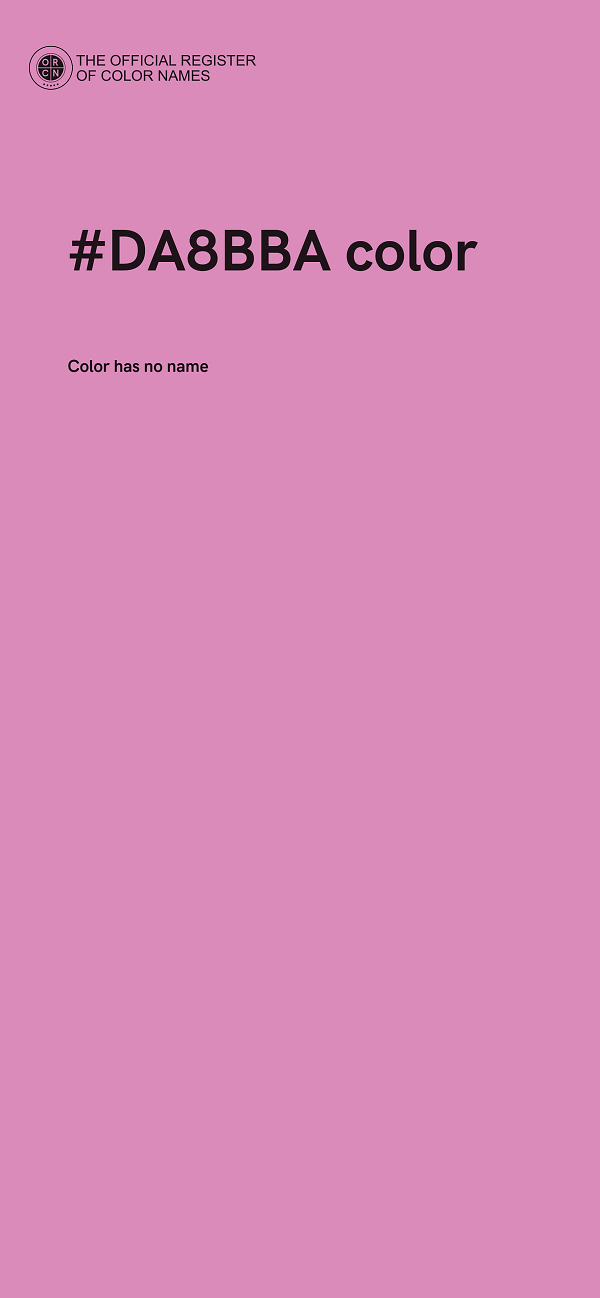 #DA8BBA color image