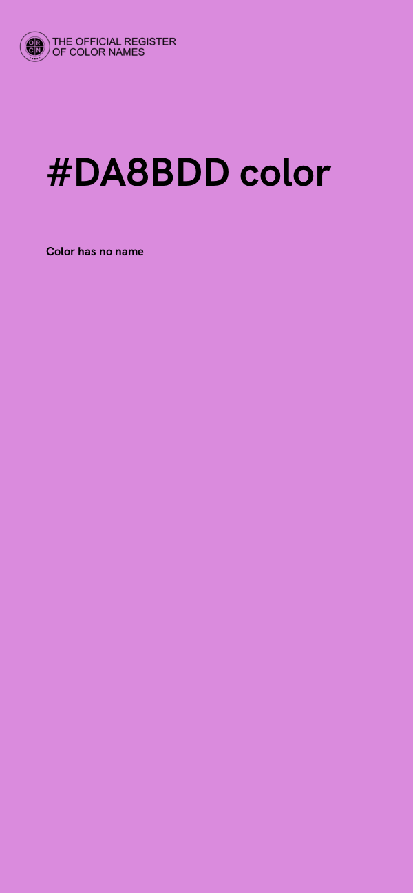 #DA8BDD color image