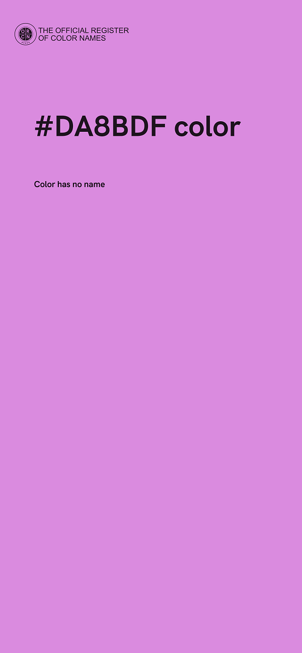 #DA8BDF color image