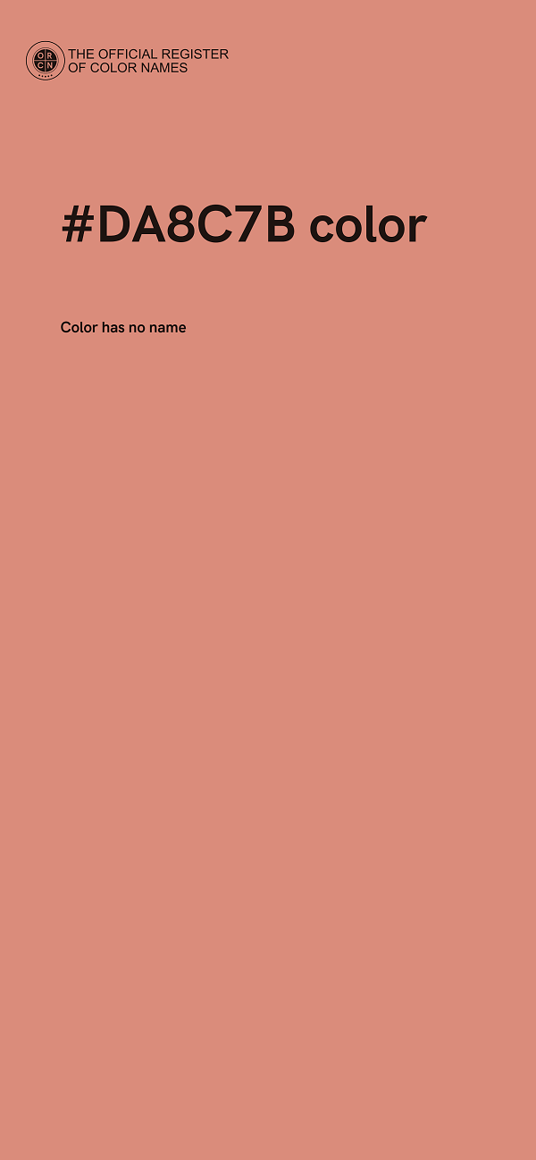 #DA8C7B color image