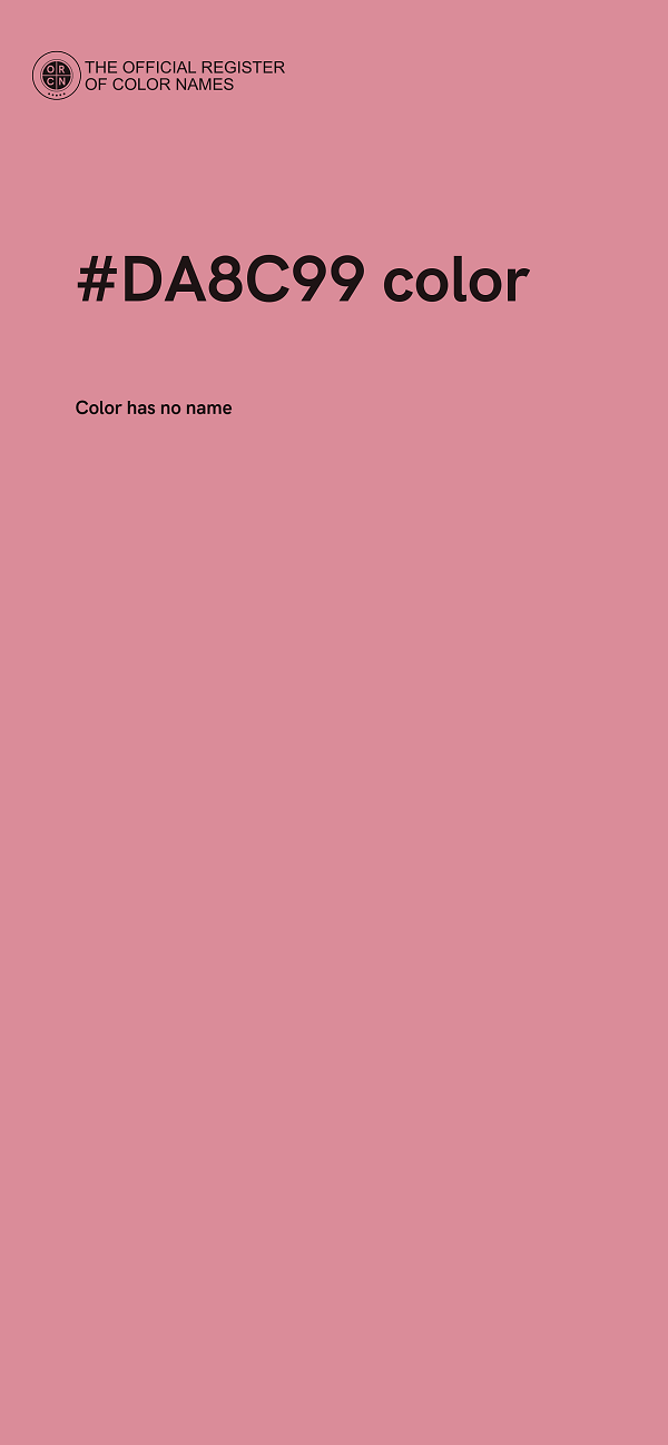 #DA8C99 color image