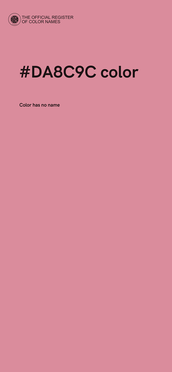 #DA8C9C color image