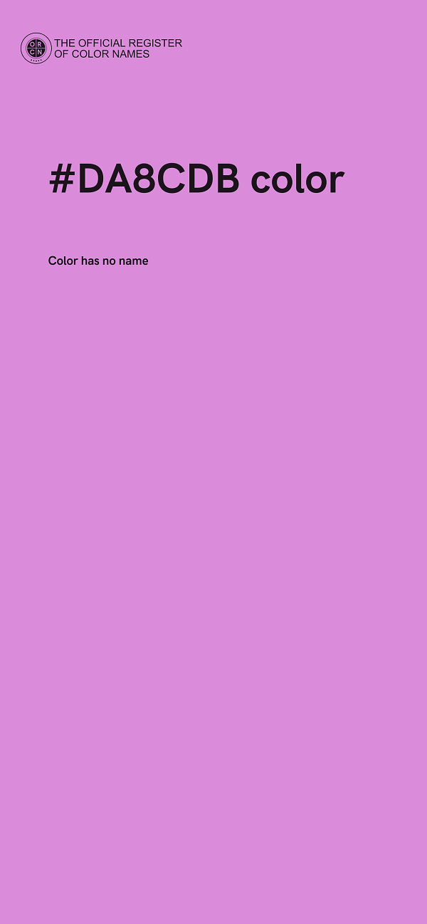 #DA8CDB color image