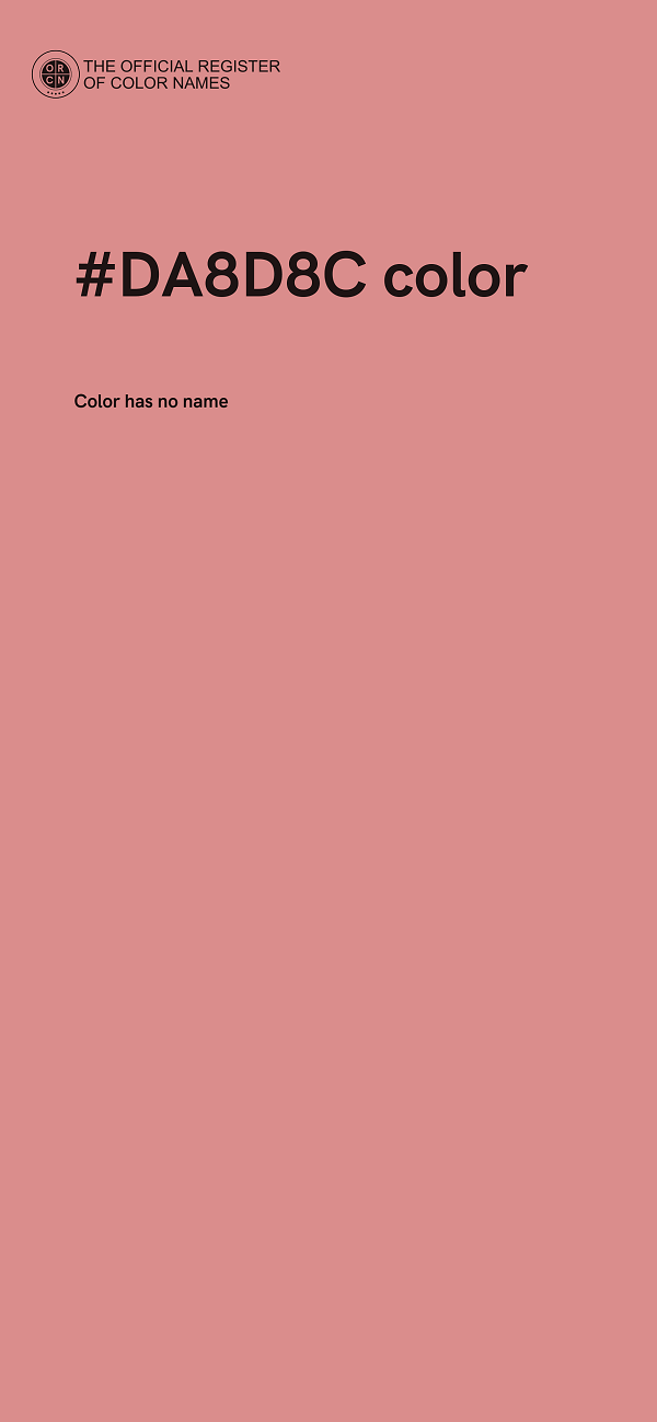 #DA8D8C color image