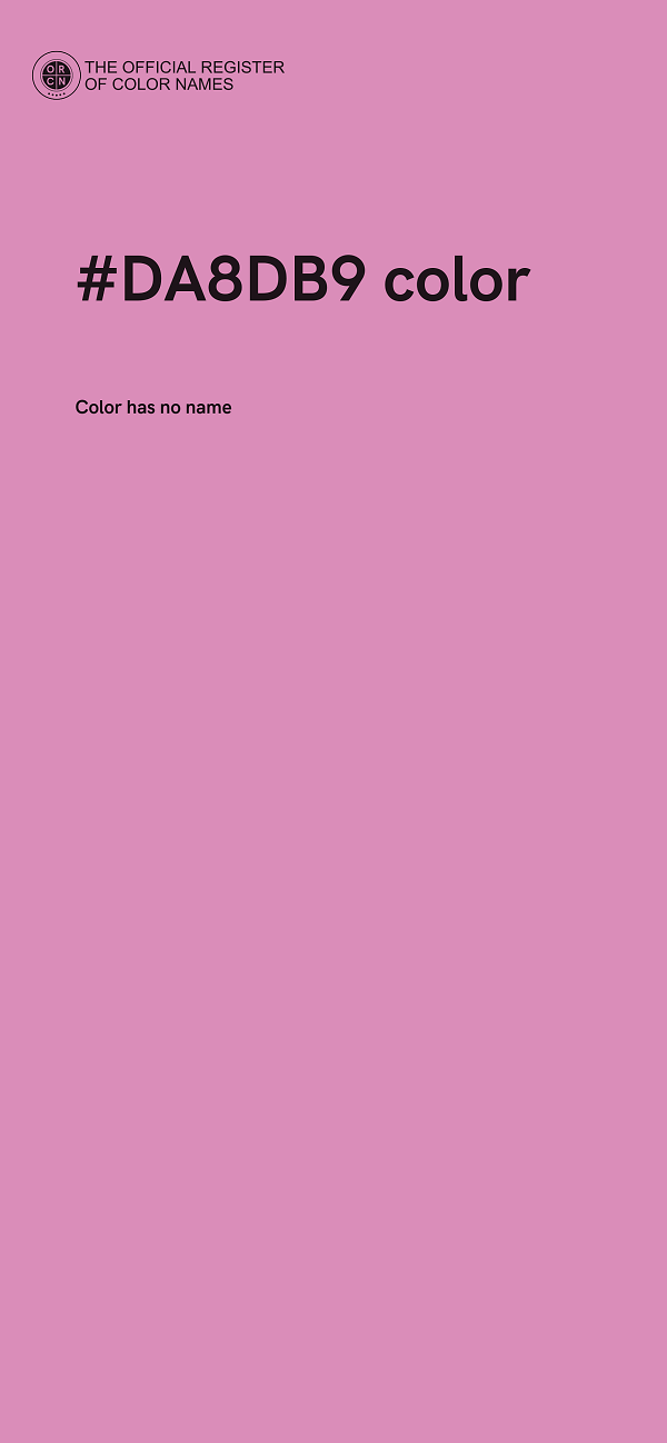 #DA8DB9 color image