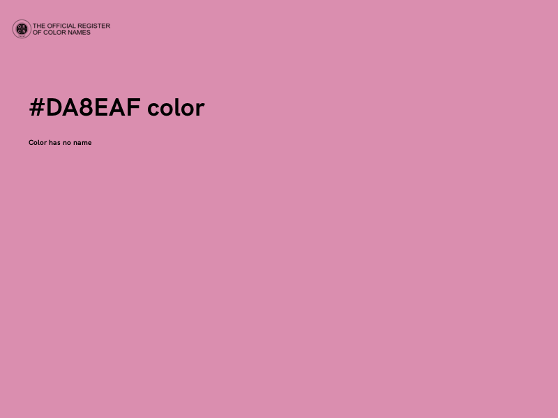 #DA8EAF color image