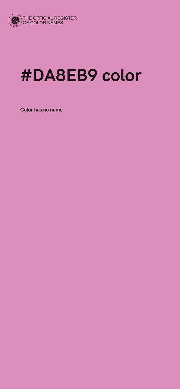 #DA8EB9 color image