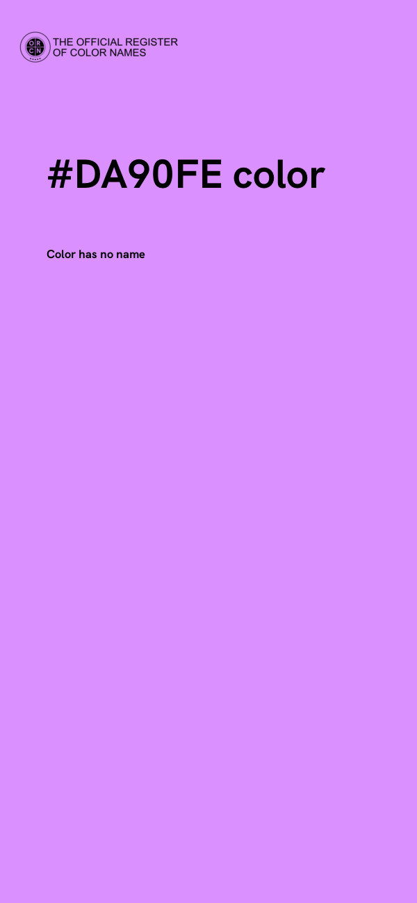 #DA90FE color image