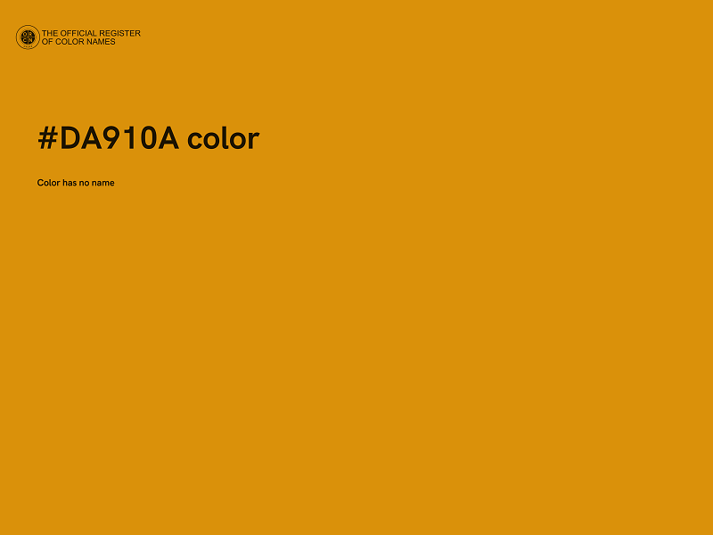 #DA910A color image