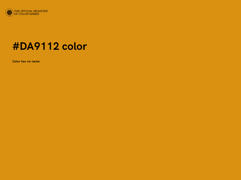 #DA9112 color image