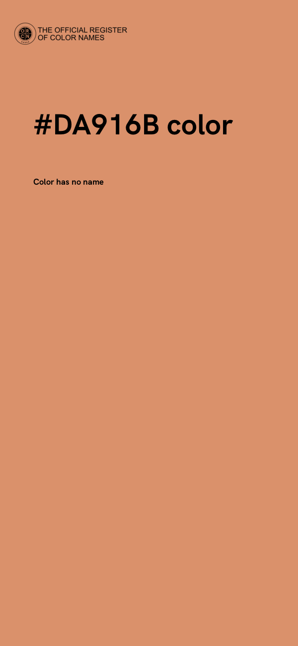 #DA916B color image