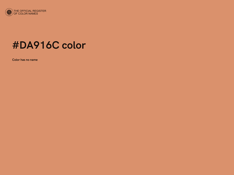 #DA916C color image