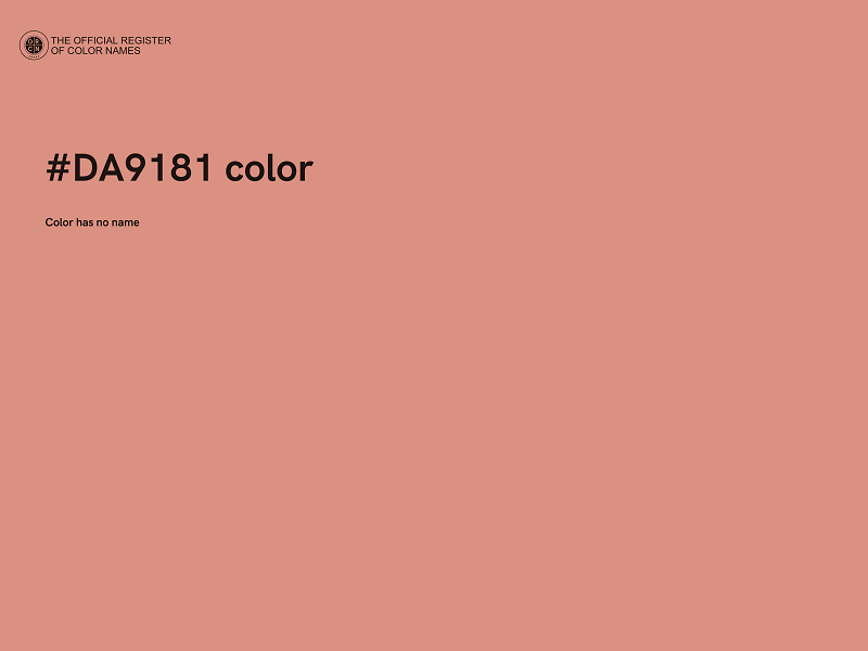 #DA9181 color image