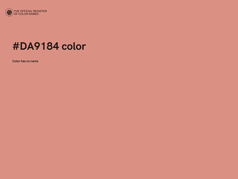 #DA9184 color image