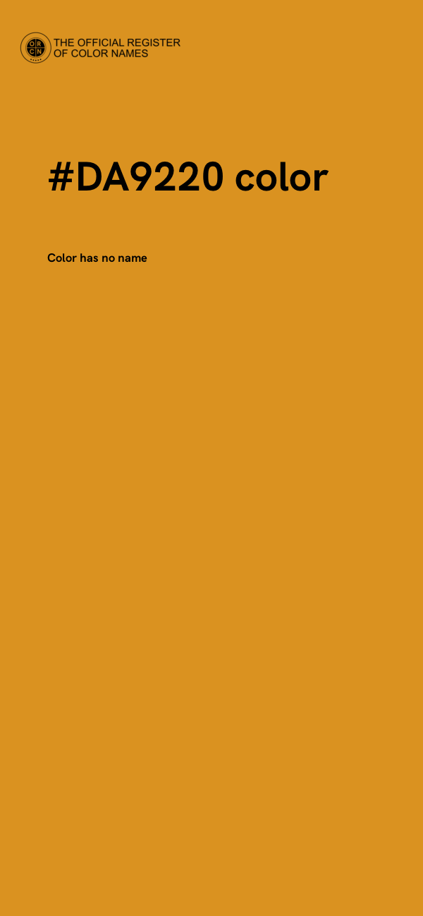 #DA9220 color image