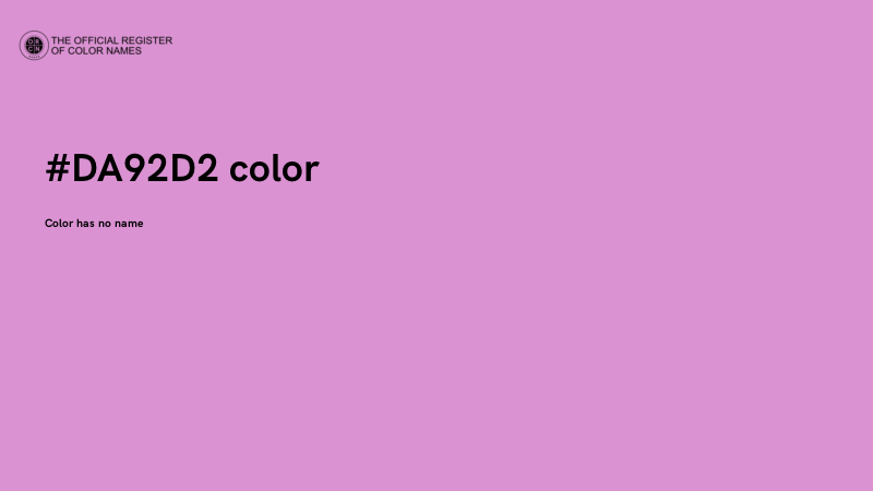 #DA92D2 color image