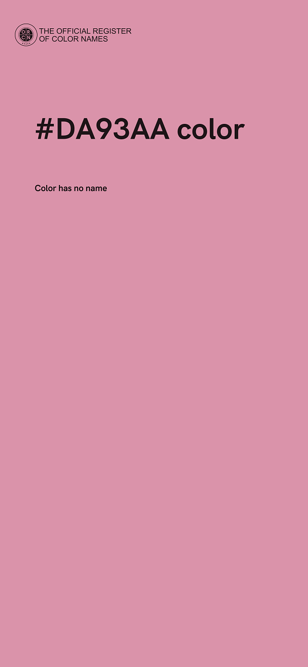 #DA93AA color image