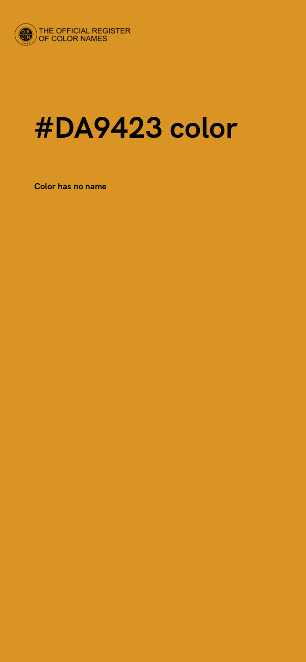 #DA9423 color image