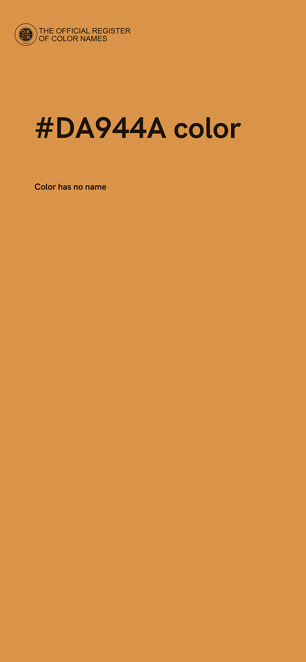 #DA944A color image