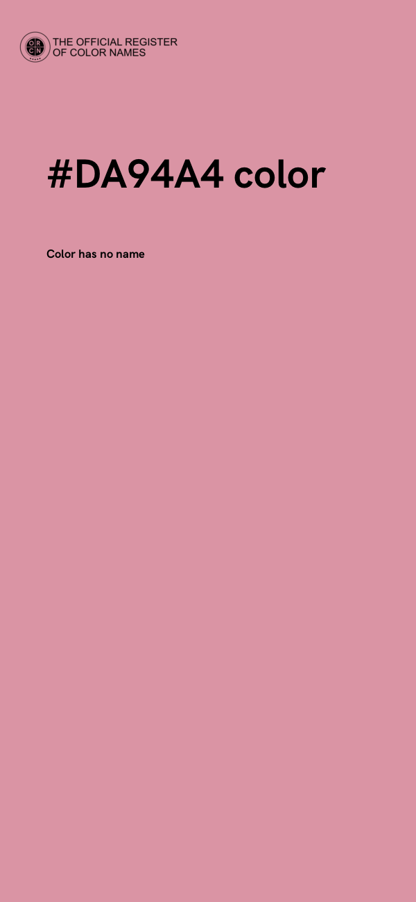 #DA94A4 color image