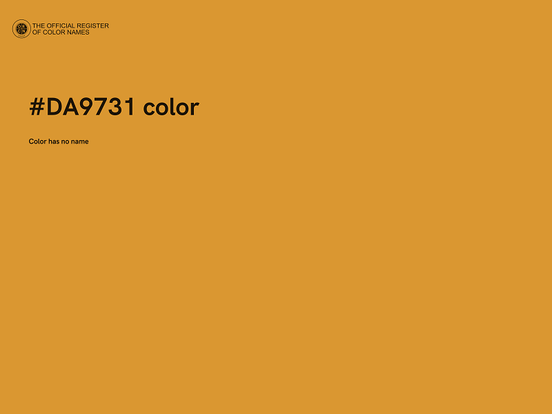 #DA9731 color image