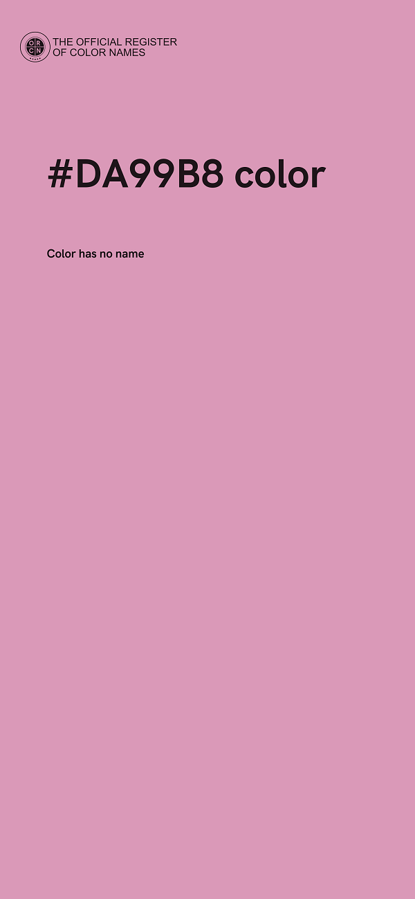 #DA99B8 color image