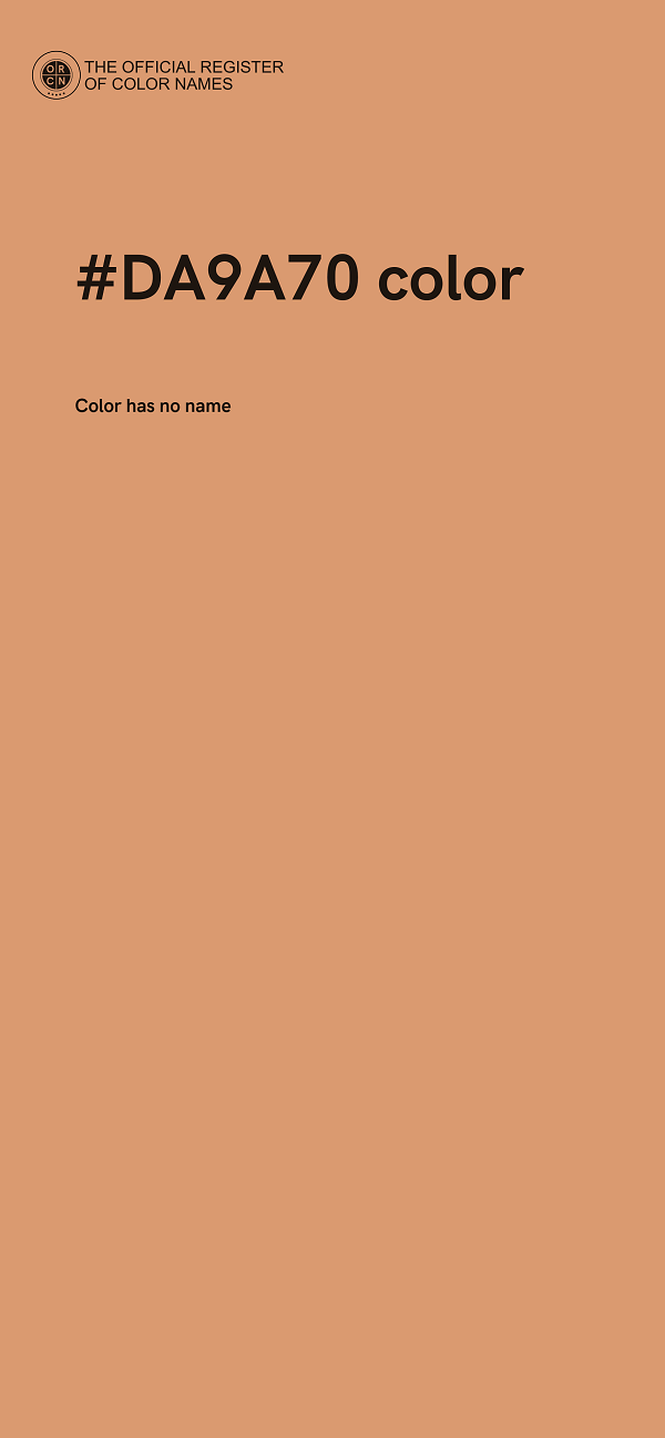 #DA9A70 color image