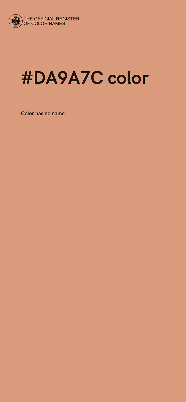 #DA9A7C color image