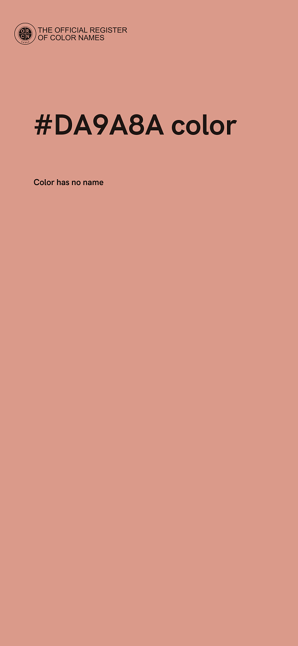 #DA9A8A color image
