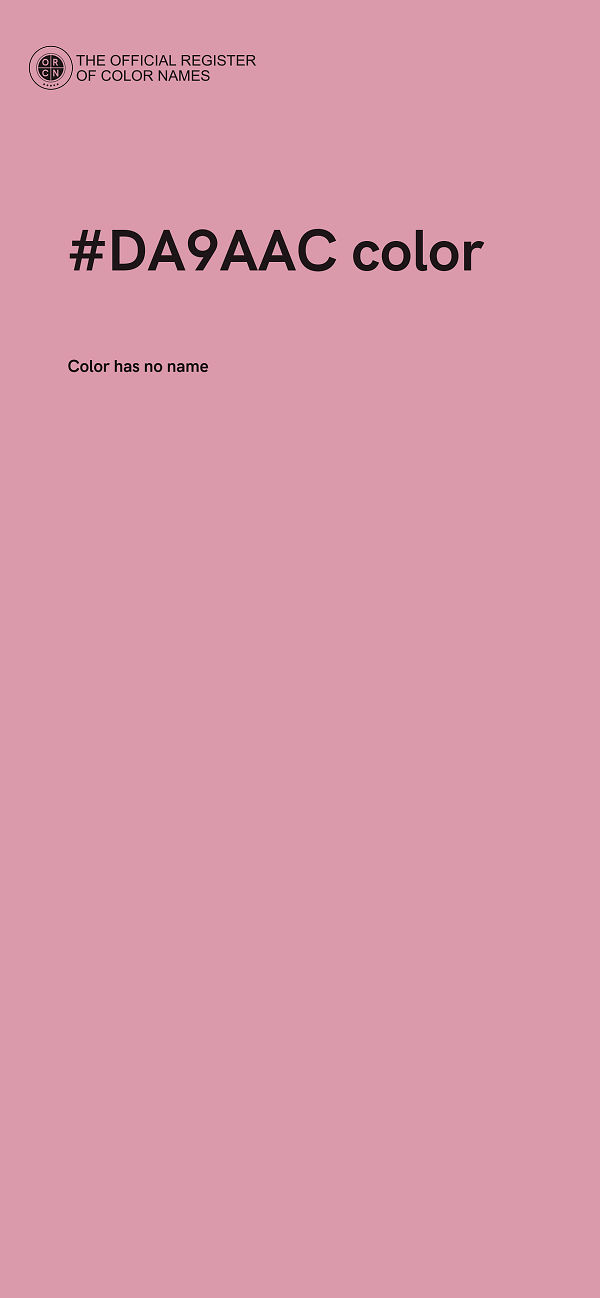 #DA9AAC color image