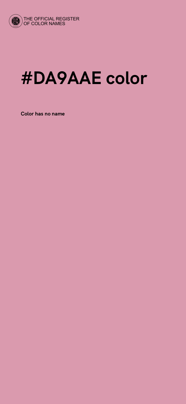 #DA9AAE color image