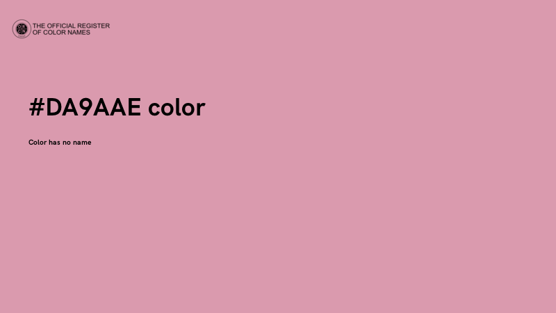 #DA9AAE color image