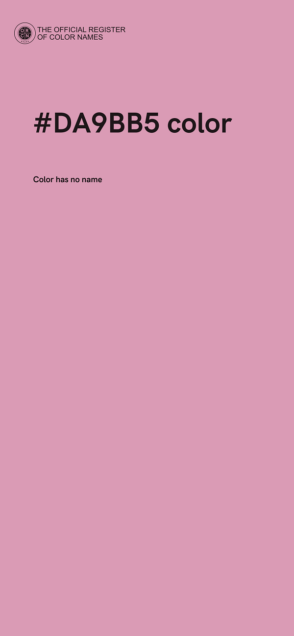 #DA9BB5 color image
