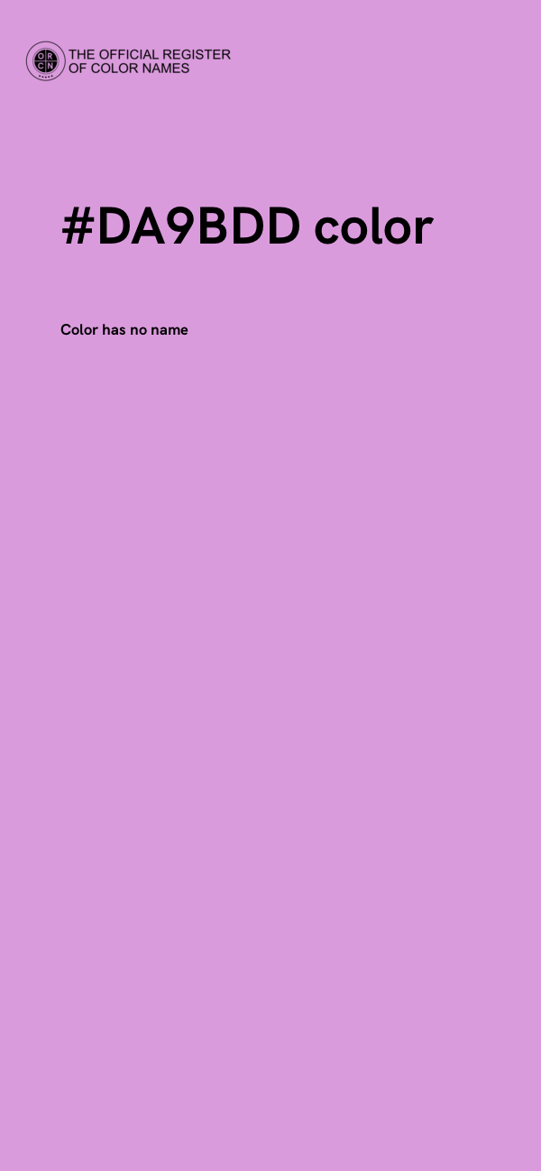 #DA9BDD color image