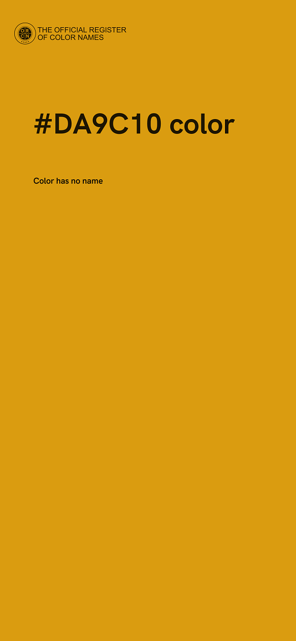 #DA9C10 color image