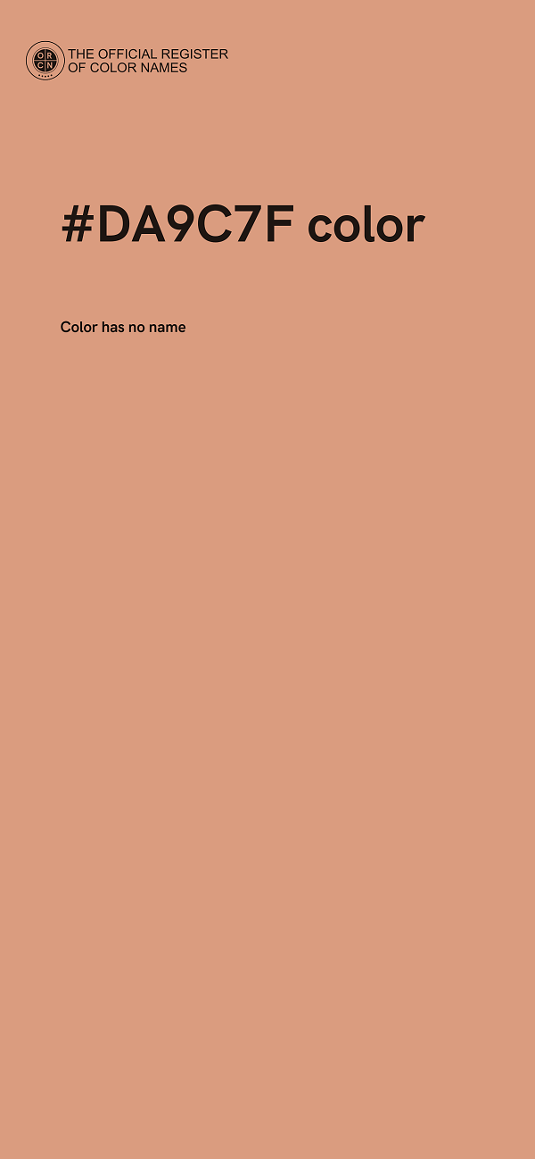 #DA9C7F color image