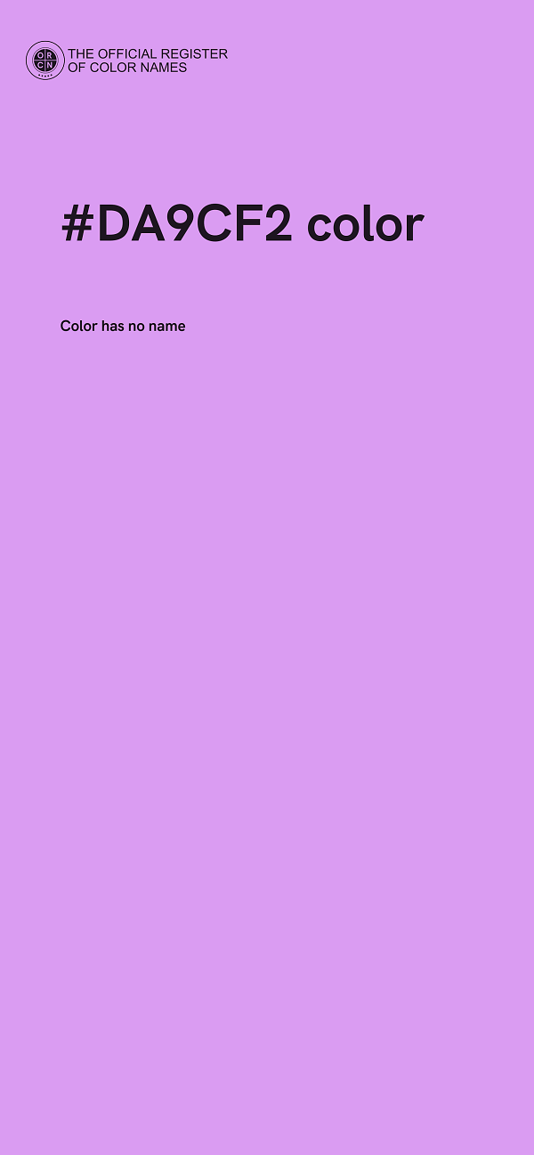 #DA9CF2 color image