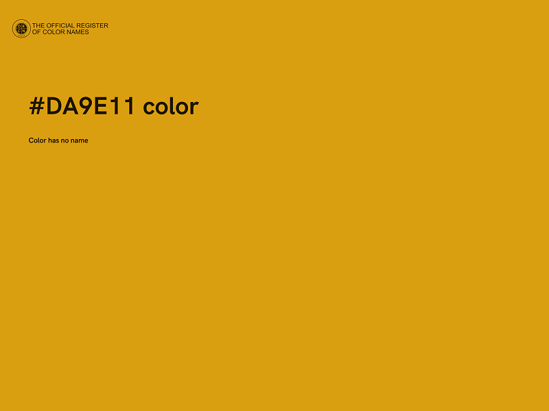 #DA9E11 color image