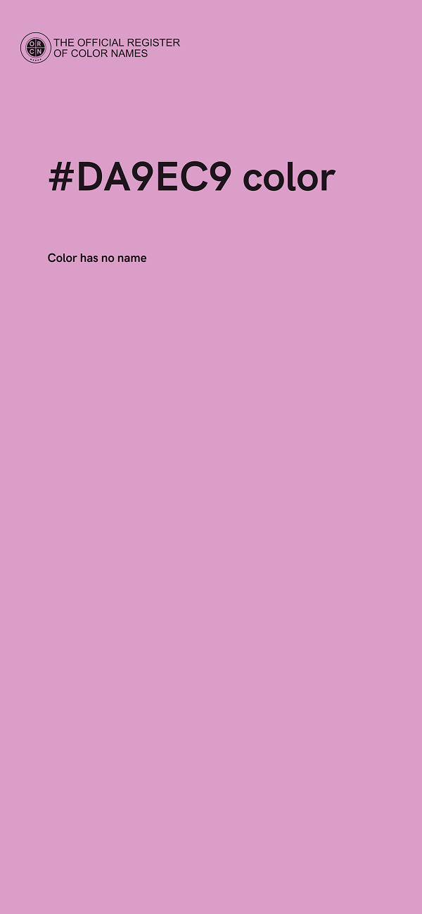 #DA9EC9 color image