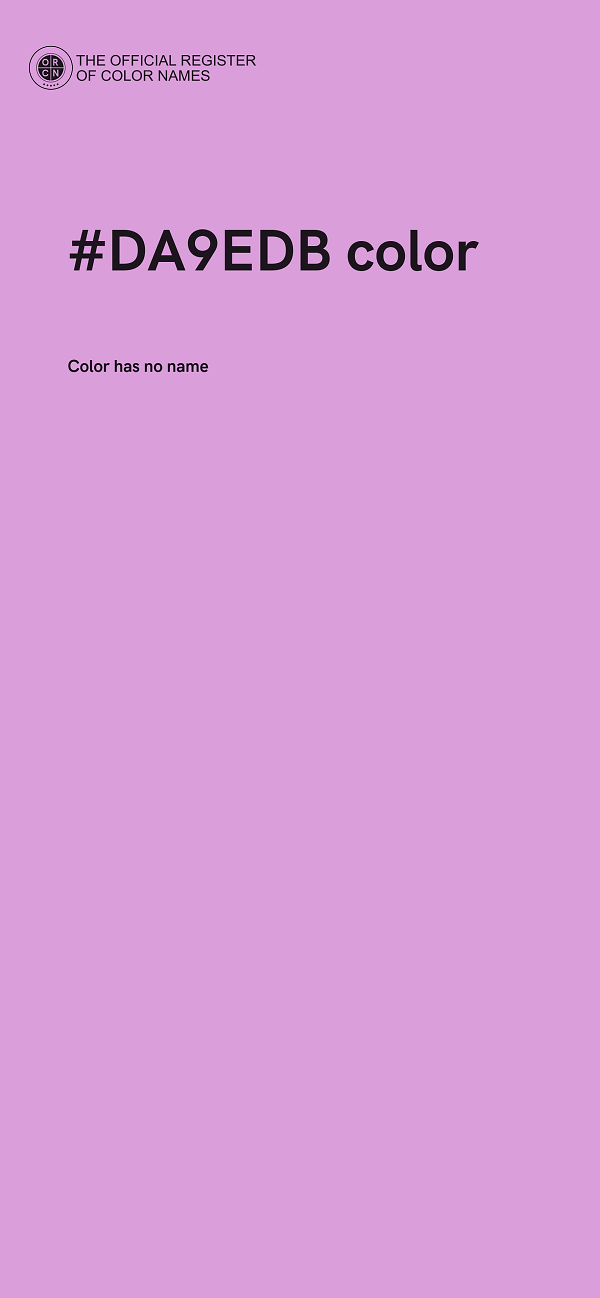 #DA9EDB color image