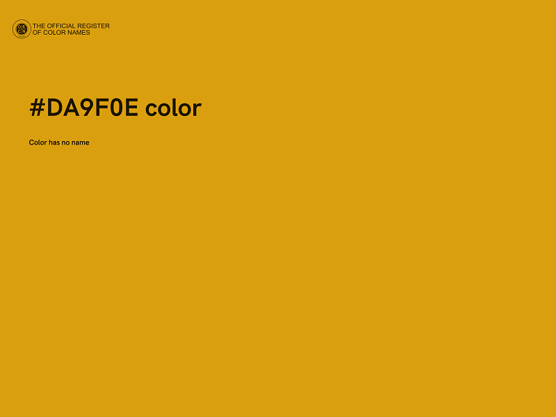 #DA9F0E color image