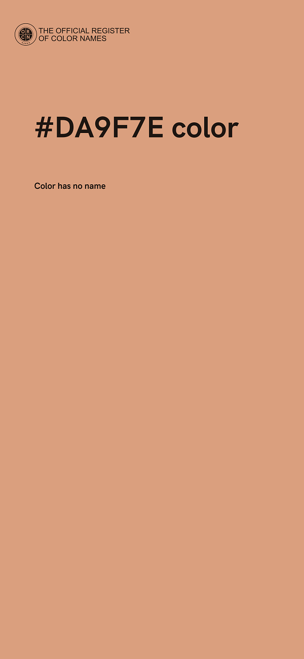#DA9F7E color image