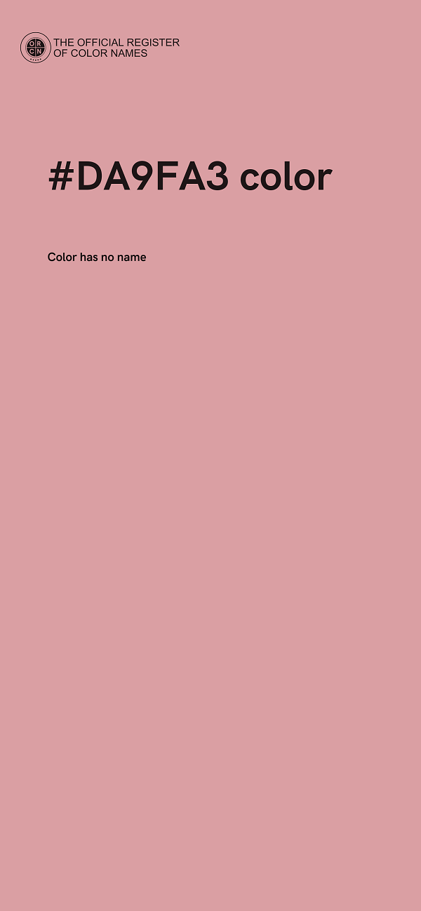 #DA9FA3 color image
