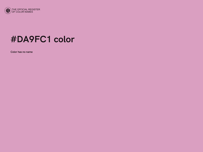 #DA9FC1 color image