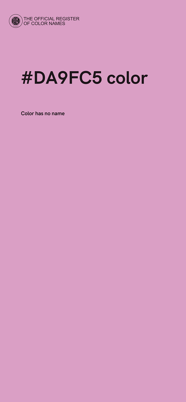 #DA9FC5 color image